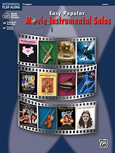 Alfred Easy Popular Movie Solos - Trompete, inkl. online access: Trumpet (incl. Online Code) (Easy Popular Movie Instrumental Solos: Level 1)