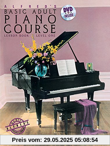 Alfred's Basic Adult Piano Course Lesson Book, Level One [With DVD]