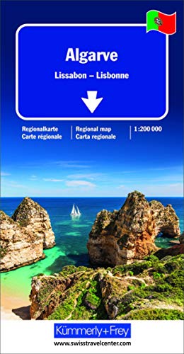 Algarve, Lissabon Regionalkarte 1:200 000 (Kümmerly+Frey Regionalkarten)