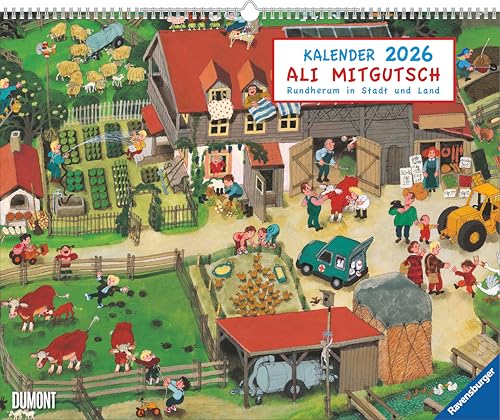Ali Mitgutsch 2026 – Wimmelbilder – DUMONT Kinder-Kalender – Querformat 52 x 42,5 cm – Spiralbindung: Rundherum in Stadt und Land Ali Mitgutsch 2026 – Wimmelbilder – DUMONT Kinder-Kalender – Querformat 52 x 42,5 cm – Spiralbindung: Rundherum in Stadt und Land von DUMONT