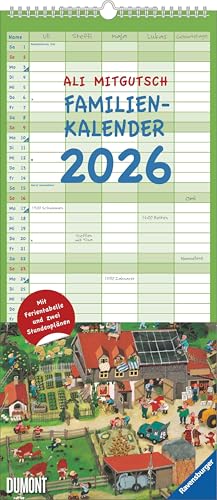 Ali Mitgutsch Familienkalender 2026– Wandkalender – Familienplaner mit 5 Spalten – Format 22 x 49,5 cm: Mit Ferientabelle und zwei Stundenplänen Ali Mitgutsch Familienkalender 2026– Wandkalender – Familienplaner mit 5 Spalten – Format 22 x 49,5 cm: Mit Ferientabelle und zwei Stundenplänen von DUMONT