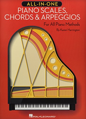 All-In-One Piano Scales Chords & Arpeggios For All Piano Methods (Book): Lehrmaterial für Klavier