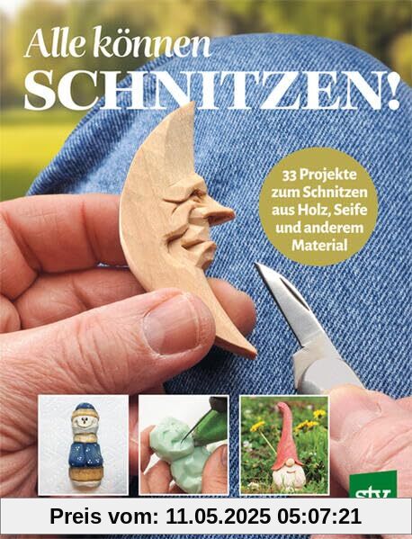Alle können schnitzen: 33 Projekte zum Schnitzen aus Holz, Seife und anderem Material