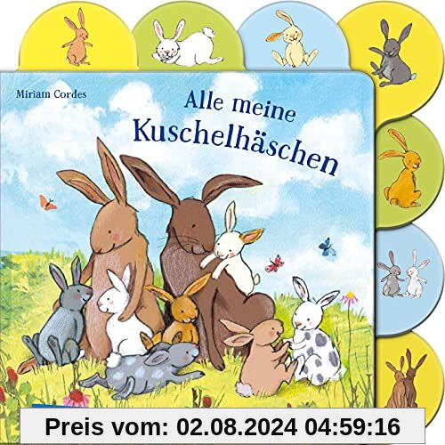 Alle meine Kuschelhäschen: Buntes Registerbuch für kleine Hände