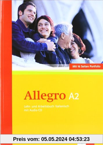 Allegro. Lehr- und Arbeitsbuch Italienisch mit Audio-CD (A2)