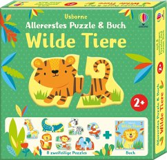 Allererstes Puzzle & Buch: Wilde Tiere von Usborne Verlag