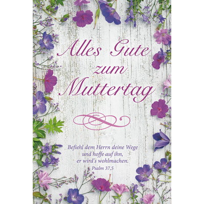 Grußkarte »Alles Gute zum Muttertag« von Kawohl-Verlag