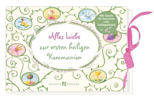 Geldgeschenkbuch zur Erstkommunion, 16,3 x 11,3 cm: Mit Tasche für Gutschein oder Geldgeschenk (Geldgeschenkbücher) von Butzon & Bercker