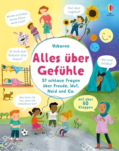Alles über Gefühle: Über 60 schlaue Fragen über Freude, Wut, Neid und Co. – für Kinder ab 5 Jahren (Schlaue Fragen und Antworten) von Usborne Publishing
