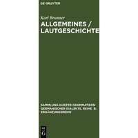 Allgemeines / Lautgeschichte