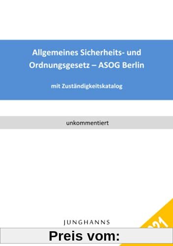 Allgemeines Sicherheits- und Ordnungsgesetz - ASOG Berlin