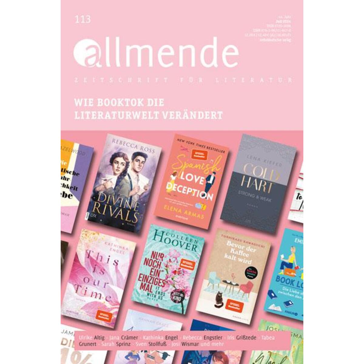 Allmende 113 - Zeitschrift für Literatur Allmende 113 - Zeitschrift für Literatur von Mitteldeutscher Verlag