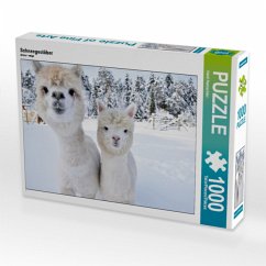 Alpakas Schneegestöber (Puzzle) von Calvendo Puzzle