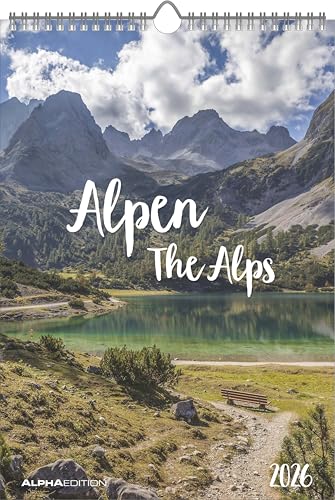 Alpen 2026 - Bild-Kalender 23,7x34 cm - The Alps - Wandkalender - mit Platz für Notizen - Alpha Edition von ALPHA EDITION