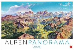Alpenpanorama Edition 2025 - Die Kunst der Panoramakarten von Heye / Heye Kalender