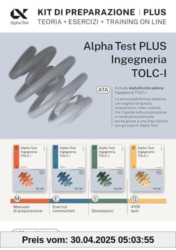 Alpha Test Plus Ingegneria. TOLC-I. Kit di preparazione Plus (TestUniversitari)