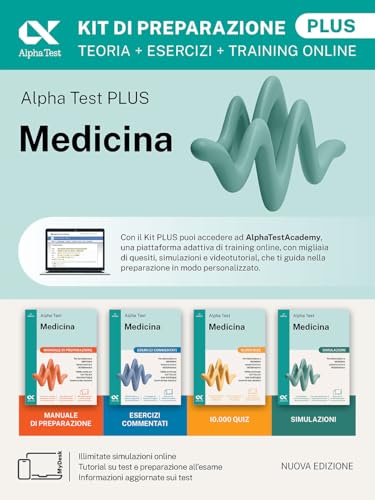 Alpha Test Plus Medicina. Kit di preparazione Plus. Per l’ammissione ai corsi di laurea in Medicina, Odontoiatria e Veterinaria delle università ... download e accesso online (TestUniversitari) von Alpha Test