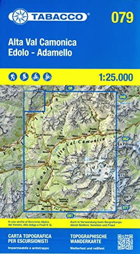 Alta Val Camonica - Edolo - Adamello 1:25. 000 (Carte topografiche per escursionisti, Band 79)