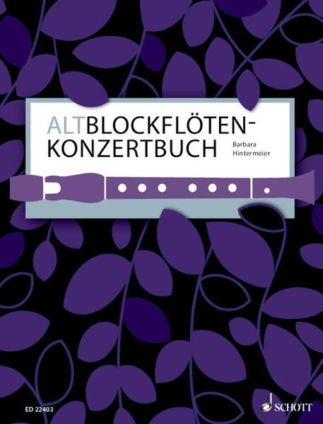 Altblockflöten-Konzertbuch von Schott Music