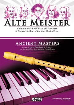 Alte Meister für Sopran-/Altblockflöte und Klavier/Orgel von Hage Musikverlag