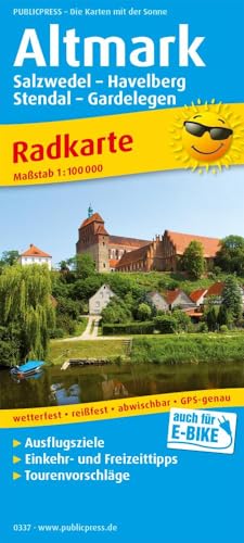 Altmark: Radkarte mit Ausflugszielen, Einkehr- & Freizeittipps, wetterfest, reißfest, abwischbar, GPS-genau. 1:100000 (Radkarte: RK) von Publicpress