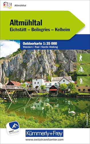 Kümmerly+Frey Outdoorkarte Deutschland 38 Altmühltal 1:35.000: Mit Eichstätt, Beilngries und Kelheim. Touren für Wanderer, Biker und mehr! Free ... Outdoorkarten Deutschland, Band 38)