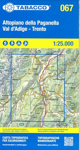 67 Altopiano: 1:25000 von Tabacco editrice
