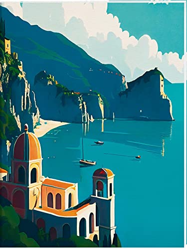 Amalfi Großes Notizheft Motiv Amalfi-Küste: Format Din A5