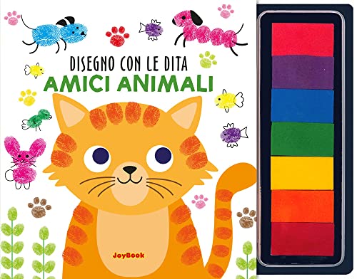 Amici animali. Disegno con le dita. Ediz. illustrata. Con 7 spugnette di inchiostro (Libri da colorare) von Joybook