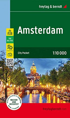 Amsterdam, Stadtplan 1:10.000, freytag & berndt: City Pocket, Innenstadtplan, wasserfest und reißfest (freytag & berndt Stadtpläne) von Freytag-Berndt und ARTARIA