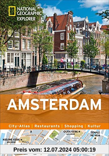 Amsterdam erkunden mit handlichen Karten: Amsterdam-Reiseführer für die schnelle Orientierung mit Highlights und Insider-Tipps. Amsterdam entdecken mit dem National Geographic Reiseführer Amsterdam.