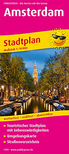 Amsterdam: Touristischer Stadtplan mit Sehenswürdigkeiten und Straßenverzeichnis. 1:14.000 (Stadtplan: SP) von FREYTAG-BERNDT UND ARTARIA