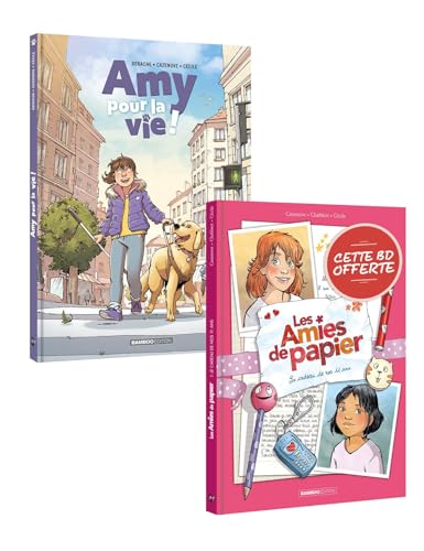 Amy pour la vie t01 + Amies de papier t01 offert - pack promo 2025 von BAMBOO