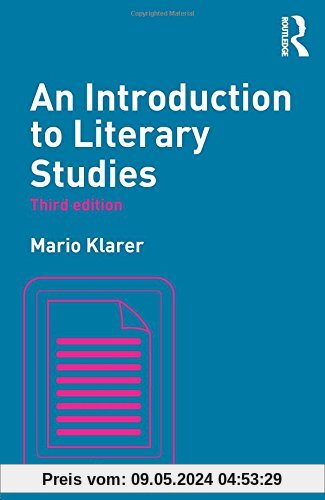 An Introduction to Literary Studies