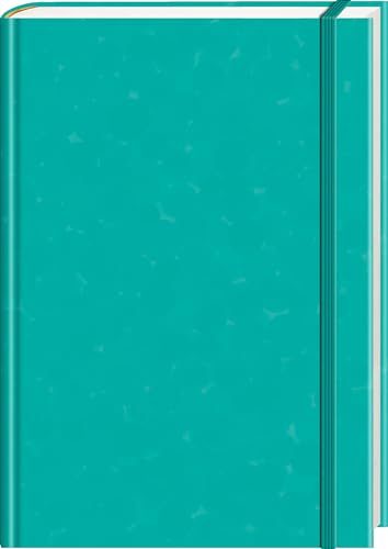 Anaconda Notizbuch/Notebook/Blank Book, punktiert, textiles Gummiband, grün, Hardcover (A5), 120g/m² Papier: Bullet Journal/Organizer/Diary dotted. Tagebuch/Planer gepunktet von Anaconda Verlag