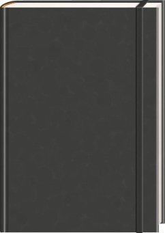 Anaconda Notizbuch/Notebook/Blank Book, punktiert, textiles Gummiband, schwarz, Hardcover (A5), 120g/m² Papier von Anaconda