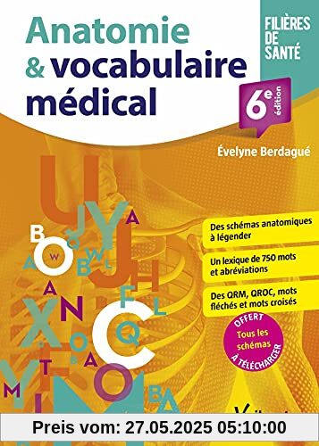 Anatomie et vocabulaire médical: Schémas - Lexique - Exercices (2021)