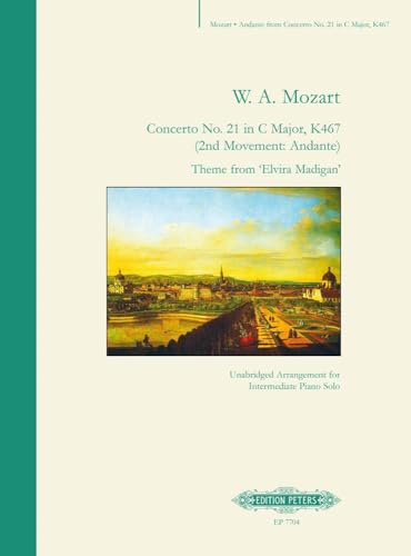 Andante from Piano Concerto No. 21 in C K467 (Arranged for Piano Solo) (Edition Peters)