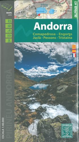 Andorra 1 : 40 000 2021/2022: Comapedrosa - Engorgs - Juclà - Pessons - Tristaina 1:40.000