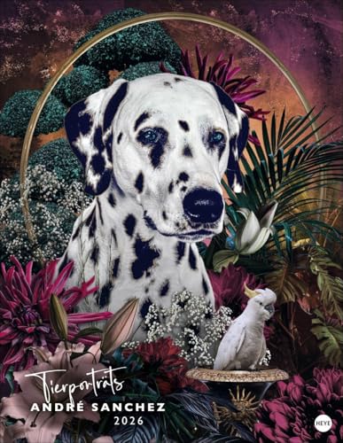 André Sanchez: Tierporträts Posterkalender 2026: Opulenter Kalender voll fantastischer Tierbilder. Digitale Kunst in einem großen Wandkalender im Hochformat 34 x 44 cm von Heye