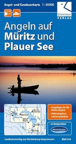 Angel- und Gewässerkarte Müritz und Plauer See: Maßstab 1:50.000, GPS geeignet, Tipps zum Angeln in der Müritz-Region auf der Rückseite