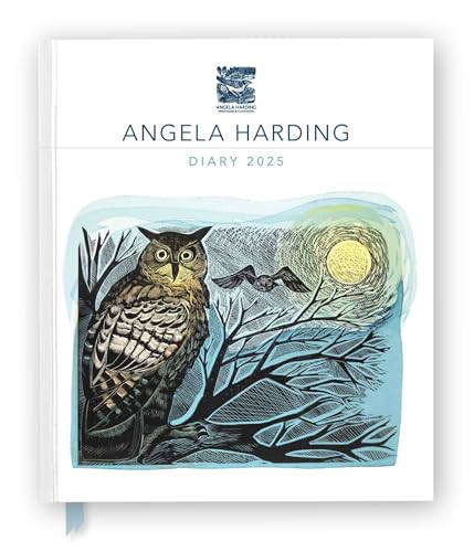 Angela Harding 2025 Desk Diary Planner - Week to View, Illustrated throughout