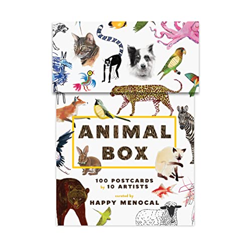 Animal Box: 100 Postcards by 10 Artists (100 postcards of cats, dogs, hens, foxes, lions, tigers and other creatures, 100 designs in a keepsake box): 100 Postcards by 10 Artists von Princeton Architectural Press
