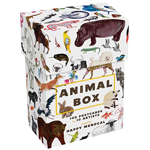 Animal Box: 100 Postcards by 10 Artists (100 postcards of cats, dogs, hens, foxes, lions, tigers and other creatures, 100 designs in a keepsake box): 100 Postcards by 10 Artists von Princeton Architectural Press