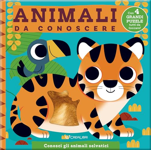 Animali da conoscere. Ediz. illustrata (Accarezza puzzle) von Crealibri