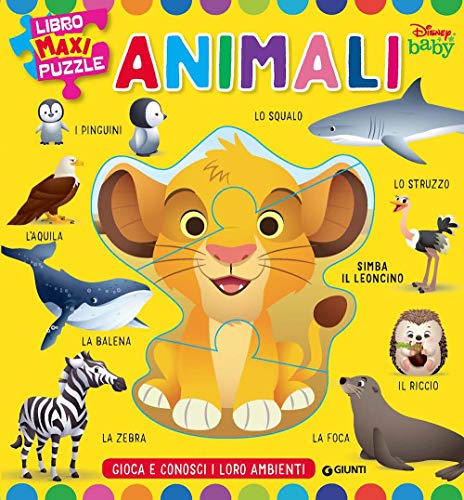 Animali. Libro maxi puzzle. Ediz. a colori (Disney baby)