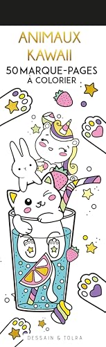 Animaux Kawaii - 50 marque-pages à colorier von DESSAIN TOLRA