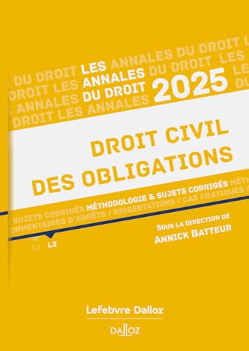 Annales Droit civil des obligations 2025 von DALLOZ