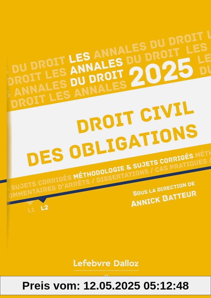 Annales Droit civil des obligations 2025