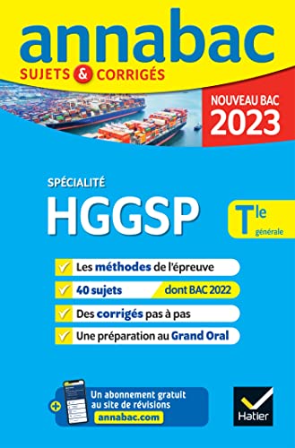 Annales du bac Annabac 2023 HGGSP Tle générale (spécialité): méthodes & sujets corrigés nouveau bac von HATIER